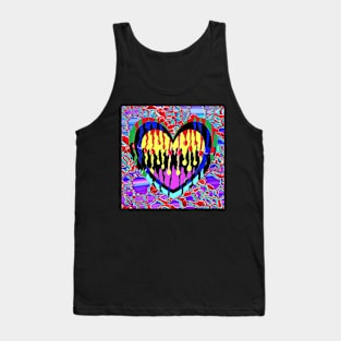 Heart Rainbow Patterns hot love 7 Tank Top